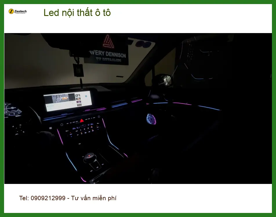 Anh Quang lắp Led nội thất ô tô cho Hyundai Accent ở Quận Tân Bình ảnh thực tế 3