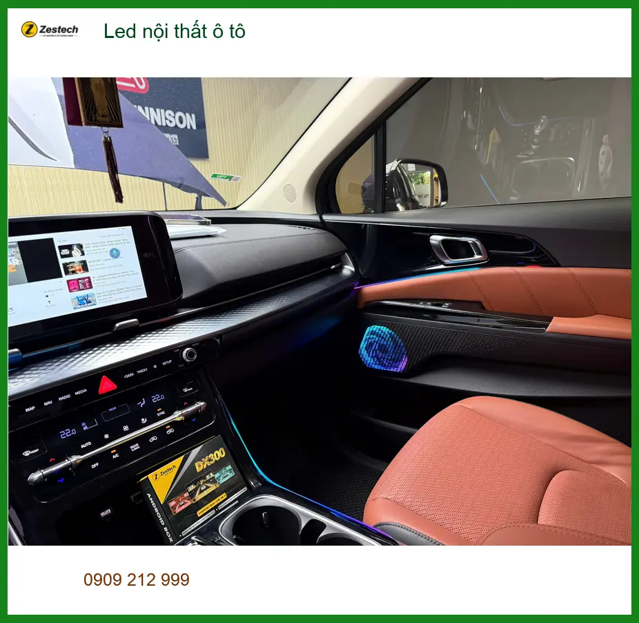 Chị Mai lắp Led nội thất ô tô cho Kia Sorento tại Phú Nhuận để xe sang trọng hơn ảnh thực tế 4