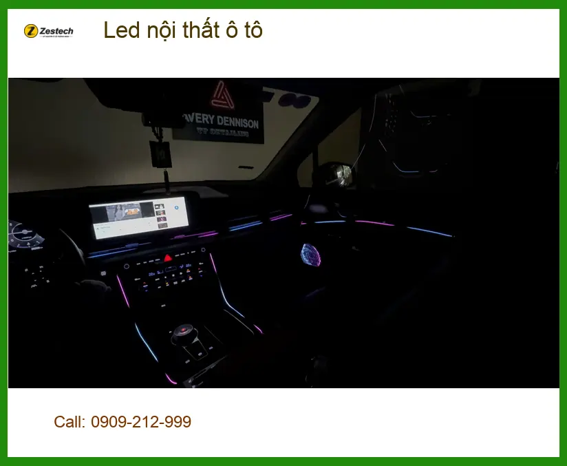 Chị Thúy lắp Led nội thất ô tô Mitsubishi Outlander ở Hóc Môn cho xe sang hơn ảnh thực tế 4
