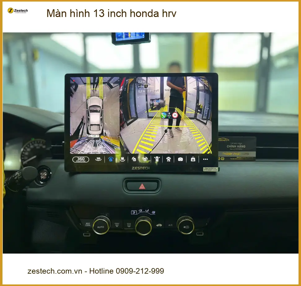 Chú Tùng lắp màn hình 13 inch Honda HR-V tại Quận 2 để dễ dàng điều khiển hơn ảnh thực tế 3