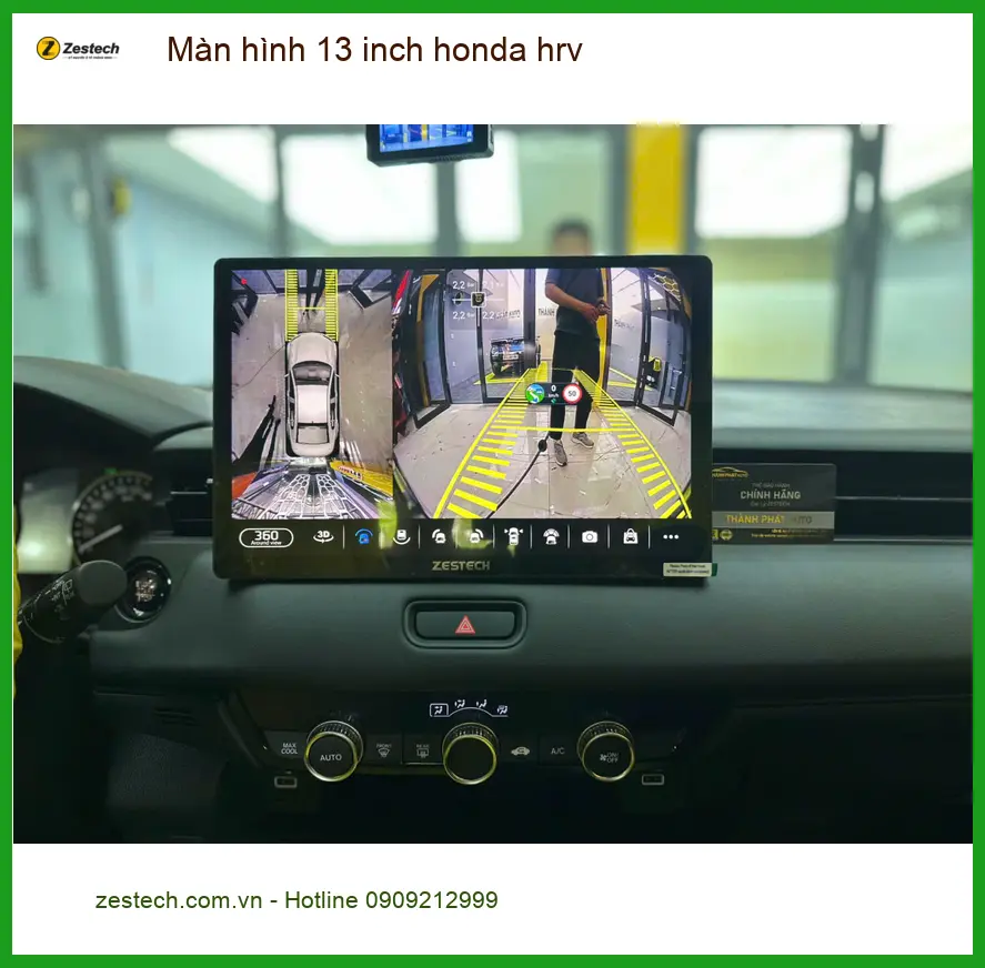 Anh Minh nâng cấp màn hình 13 inch cho Honda HR-V tại Quận 10 vì màn zin quá nhỏ