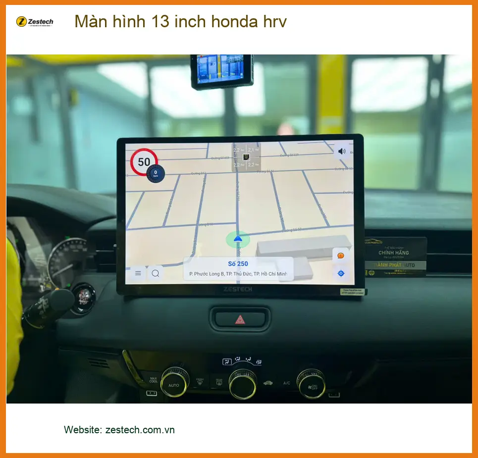 Anh Minh nâng cấp màn hình 13 inch cho Honda HR-V tại Quận 10 vì màn zin quá nhỏ ảnh thực tế 2