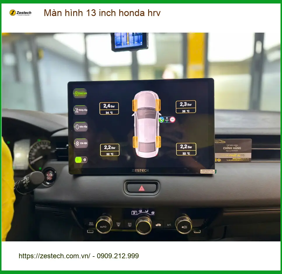 Anh Minh nâng cấp màn hình 13 inch cho Honda HR-V tại Quận 10 vì màn zin quá nhỏ ảnh thực tế 4