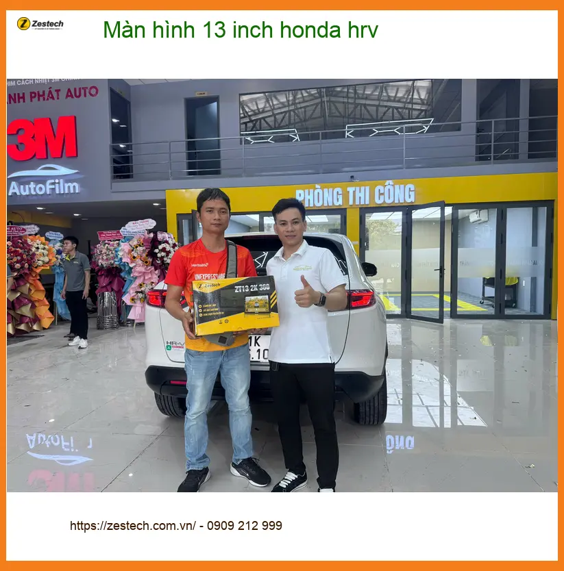 Chị Mai lắp màn hình 13 inch Honda HR-V Quận Tân Phú để trải nghiệm giải trí tuyệt vời ảnh thực tế 4