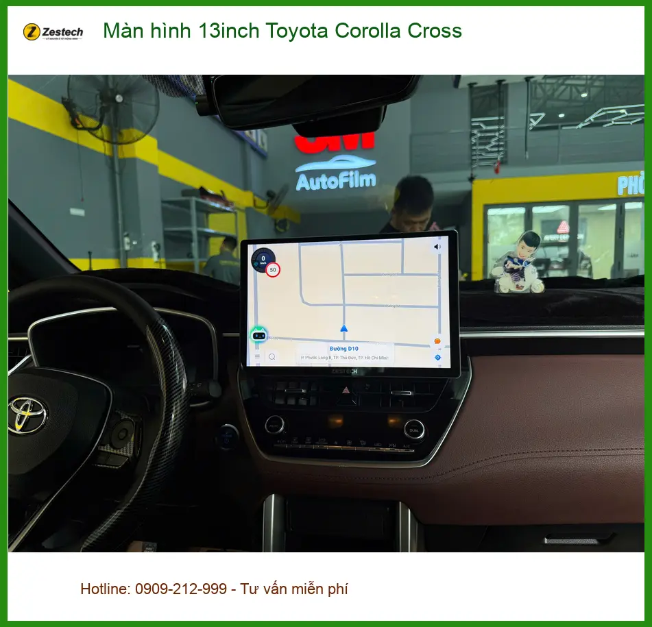Anh Tuấn Kiệt nâng cấp màn hình 13inch Toyota Corolla Cross tại Quận Bình Tân