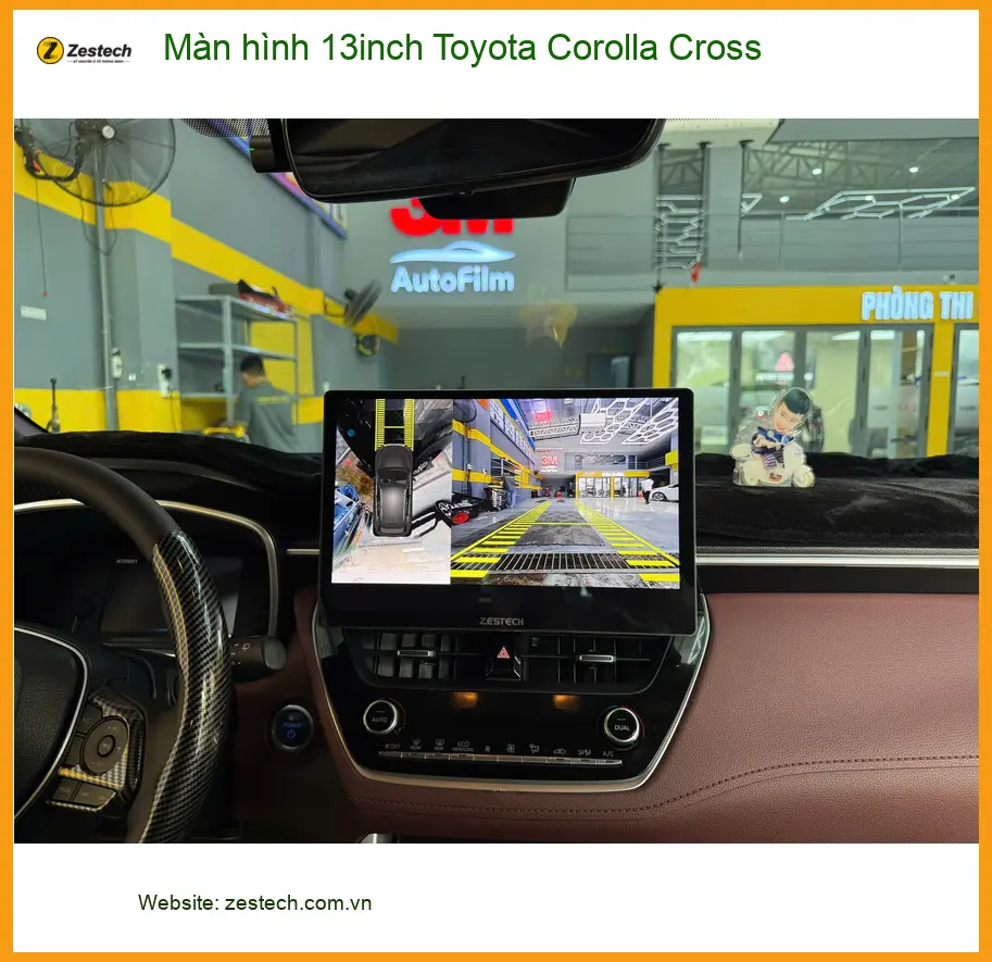 Anh Tuấn Kiệt nâng cấp màn hình 13inch Toyota Corolla Cross tại Quận Bình Tân ảnh thực tế 2