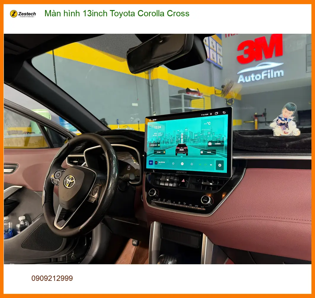 Anh Tuấn Kiệt nâng cấp màn hình 13inch Toyota Corolla Cross tại Quận Bình Tân ảnh thực tế 4