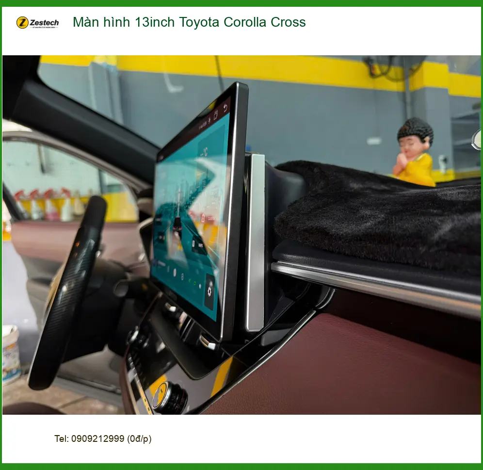 Anh Tuấn Kiệt nâng cấp màn hình 13inch Toyota Corolla Cross tại Quận Bình Tân ảnh thực tế 5