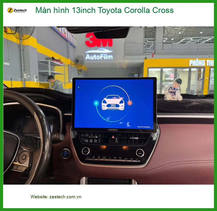 Chú Phát nâng cấp màn hình 13inch Toyota Corolla Cross tại Quận 12 ảnh thực tế 3