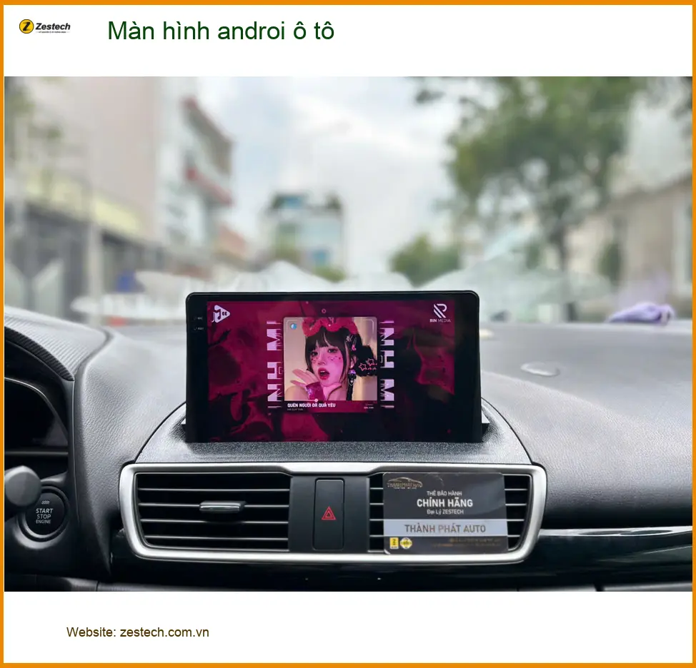 Anh Quốc nâng cấp màn hình Android ô tô cho Honda Civic tại Quận 2 vì màn zin quá chậm ảnh thực tế 3