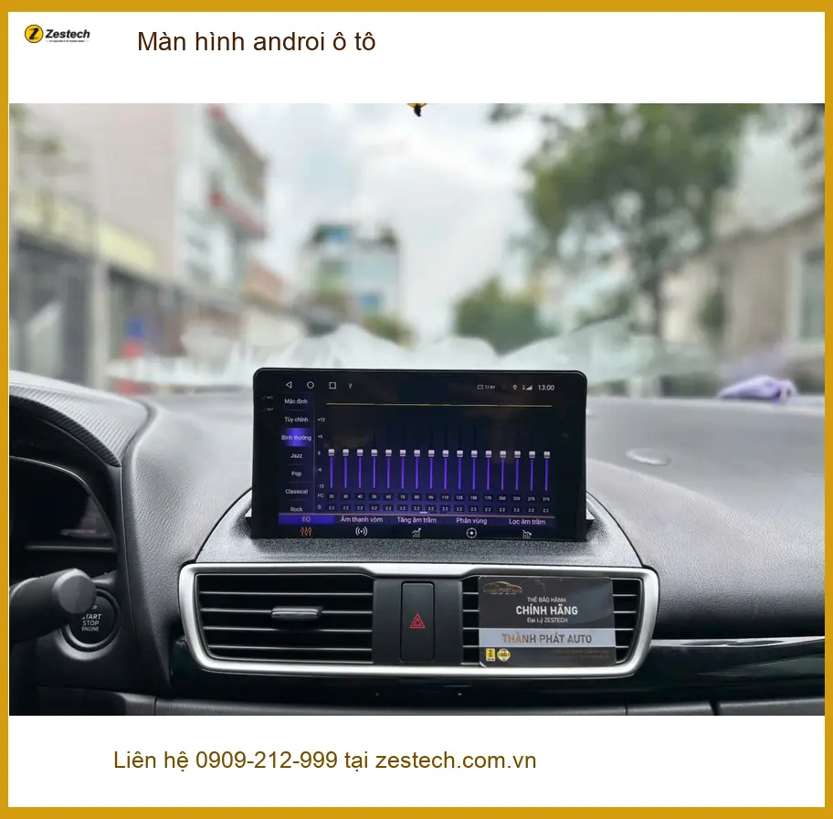 Anh Quốc nâng cấp màn hình Android ô tô cho Honda Civic tại Quận 2 vì màn zin quá chậm ảnh thực tế 4