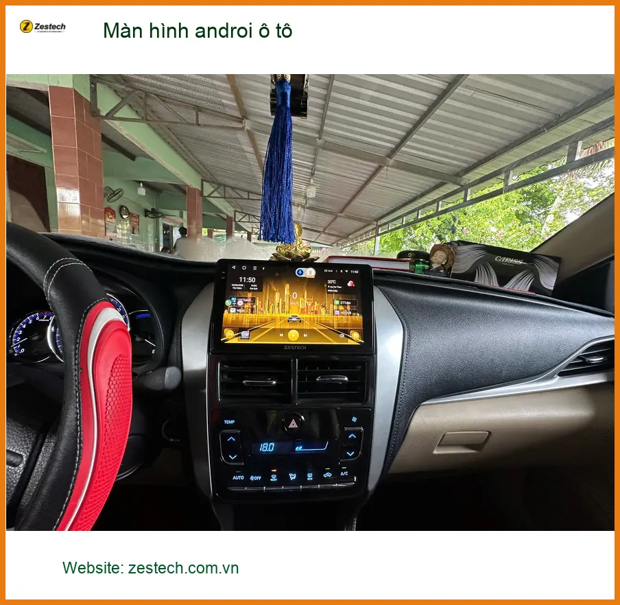 Chị Lan Anh lắp màn hình Android ô tô cho Toyota Vios tại Quận 11