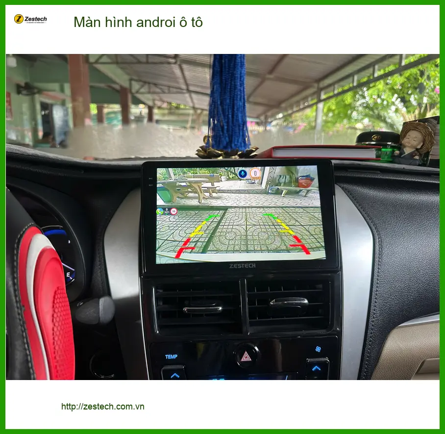 Chị Lan Anh lắp màn hình Android ô tô cho Toyota Vios tại Quận 11 ảnh thực tế 4