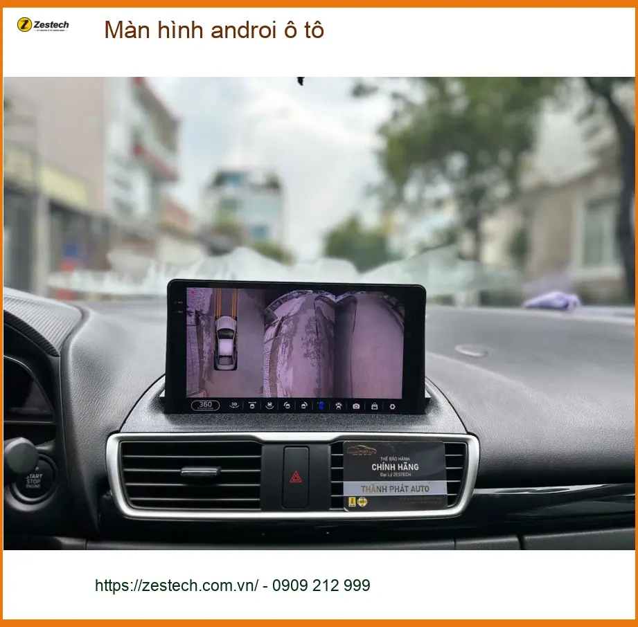 Anh Lâm lắp màn hình androi ô tô Hyundai Accent tại Quận Tân Bình ảnh thực tế 2