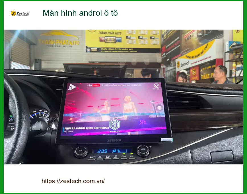 Chị Thanh lắp màn hình androi ô tô Hyundai Accent ở Quận 2 để nâng cấp tiện ích