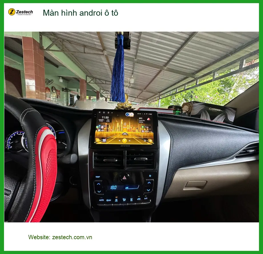 Anh Thanh nâng cấp màn hình Android ô tô cho Hyundai Accent tại Quận 12