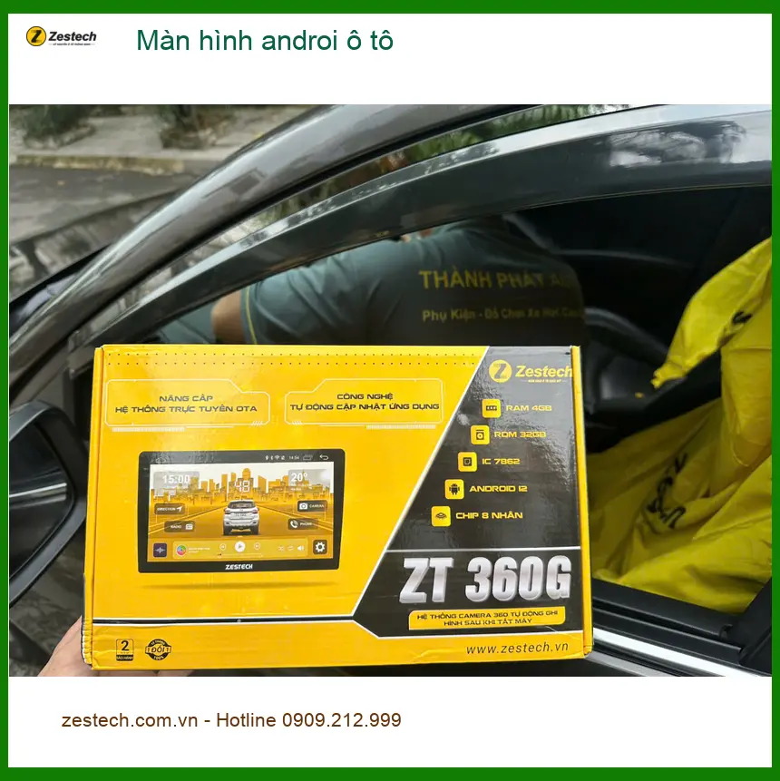 Chú Phước lắp màn hình androi ô tô cho Kia K3 tại Quận Thủ Đức để tiện sử dụng ảnh thực tế 4