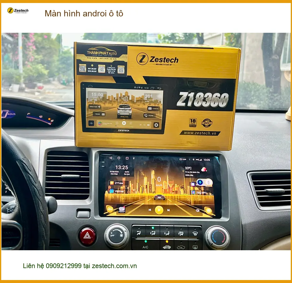 Chú Minh lắp màn hình Android ô tô Hyundai Accent tại Quận 12 để tiện đường đi làm ảnh thực tế 2