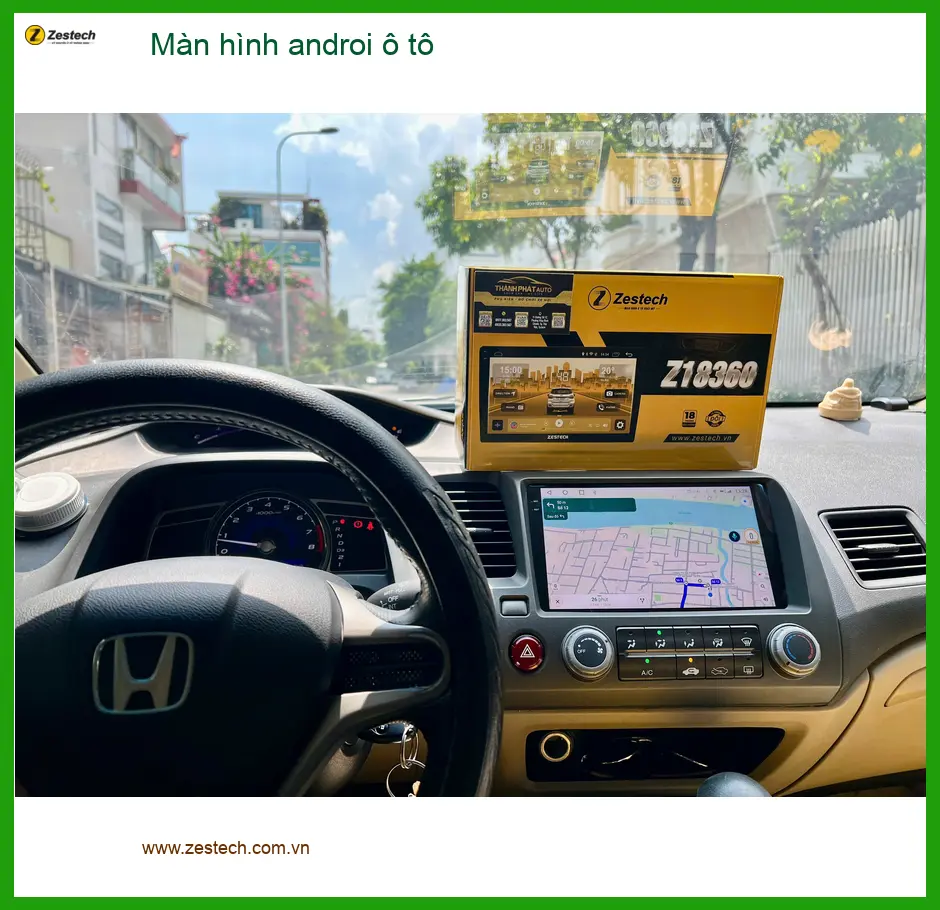 Chú Minh lắp màn hình Android ô tô Hyundai Accent tại Quận 12 để tiện đường đi làm ảnh thực tế 3