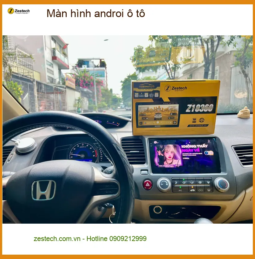 Chú Minh lắp màn hình Android ô tô Hyundai Accent tại Quận 12 để tiện đường đi làm ảnh thực tế 4