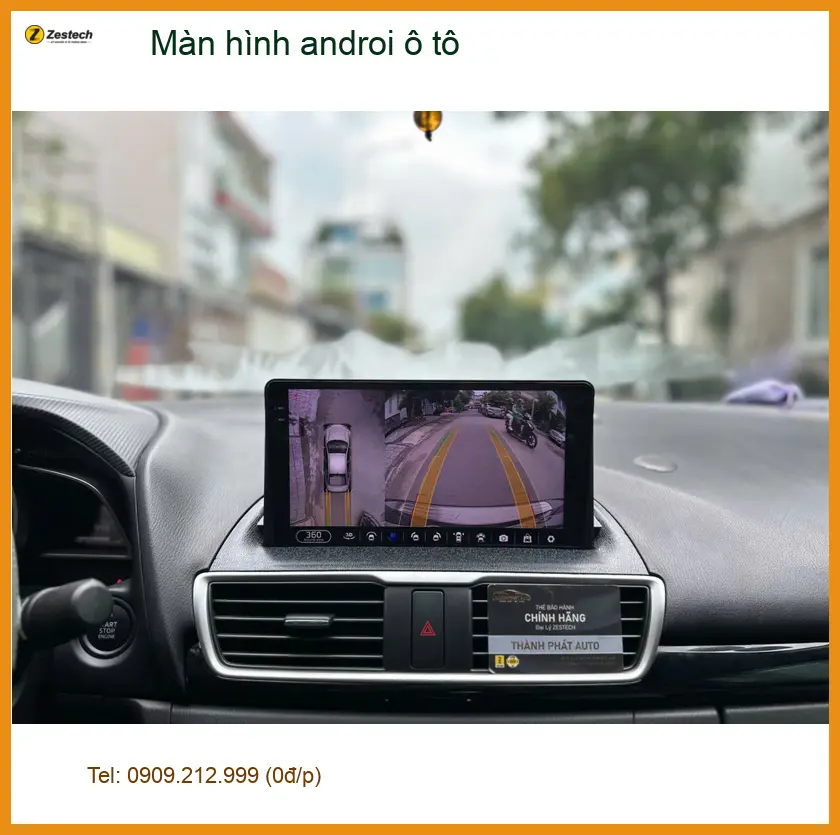 Anh Phi lắp màn hình Android ô tô cho Mazda 3 tại Hóc Môn