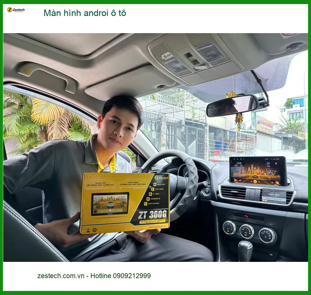 Anh Dũng lắp màn hình Android ô tô Hyundai Accent tại Nhà Bè nâng tầm trải nghiệm lái. ảnh thực tế 3