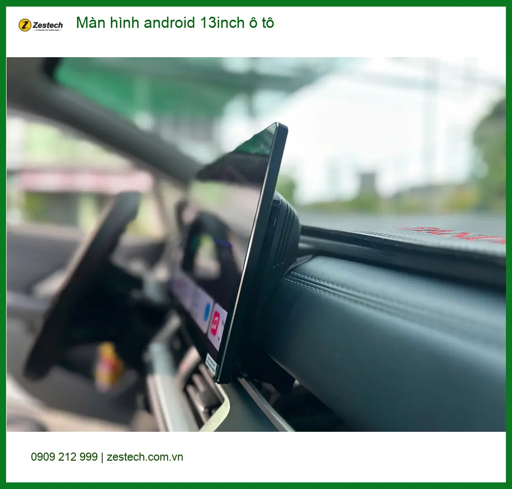 Anh Tùng lắp màn hình android 13inch ô tô Toyota Vios Quận 12 để trải nghiệm công nghệ ảnh thực tế 4