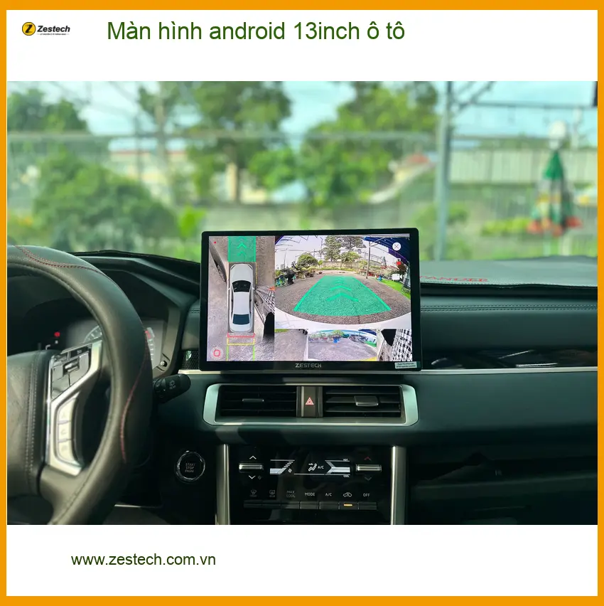 Anh Quân lắp màn hình Android 13 inch cho Kia K3 tại Nhà Bè vì màn hình zin quá nhỏ ảnh thực tế 2