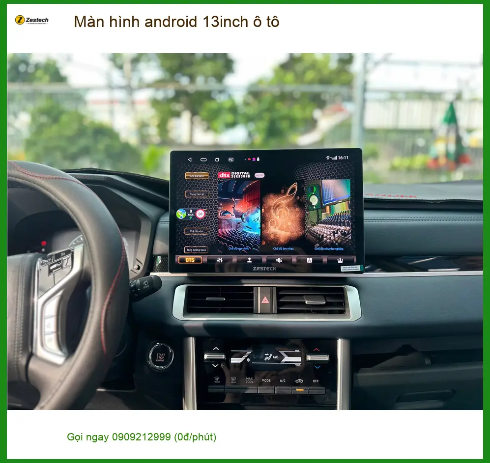 Anh Quân lắp màn hình Android 13 inch cho Kia K3 tại Nhà Bè vì màn hình zin quá nhỏ ảnh thực tế 3