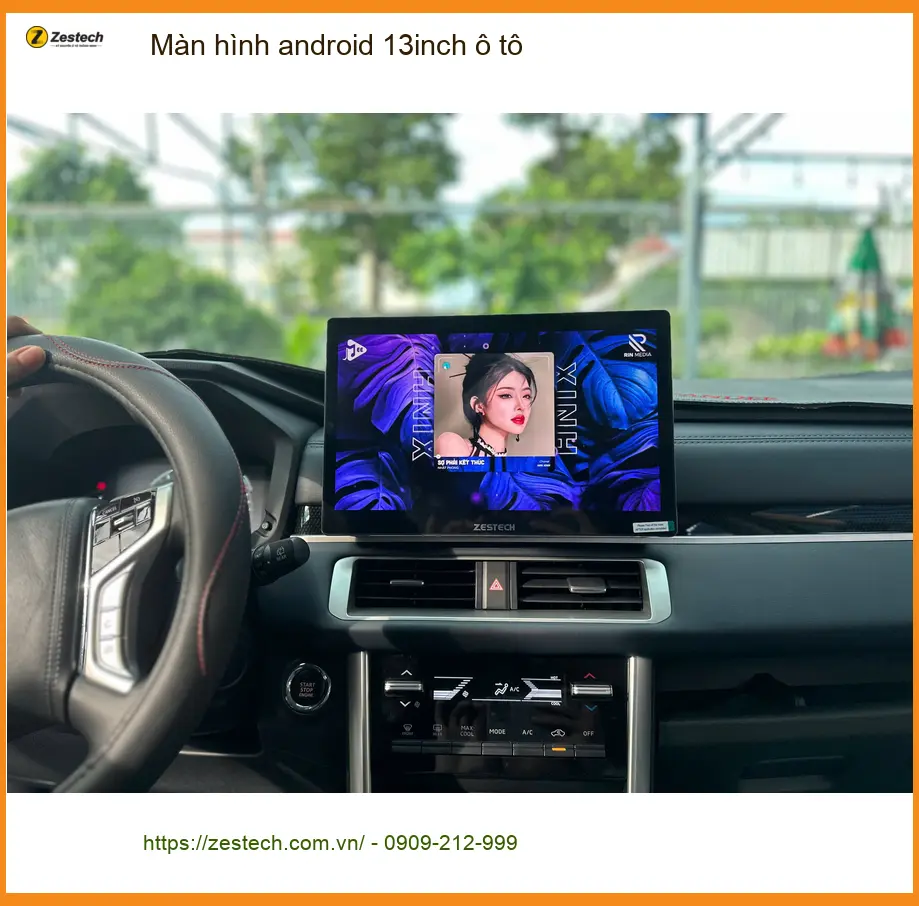 Anh Khôi lắp màn hình Android 13 inch ô tô cho Honda CRV tại Quận 11