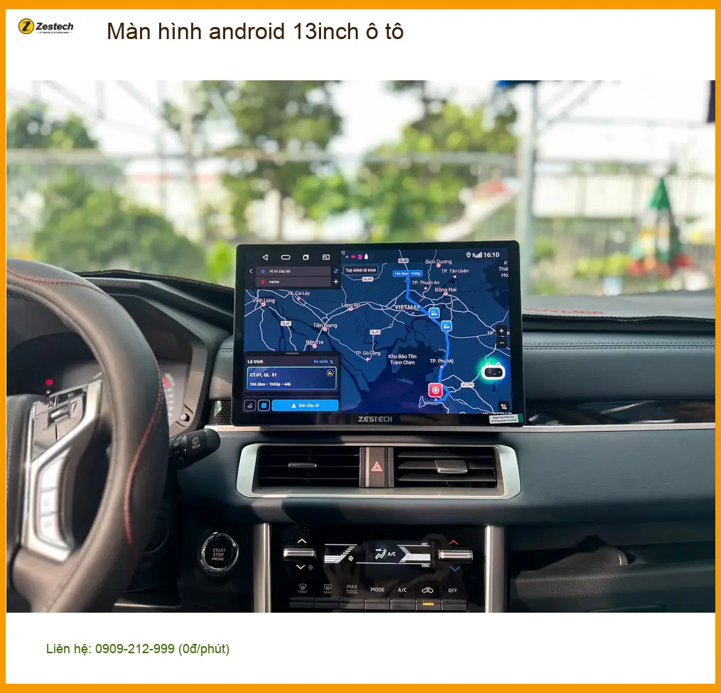 Anh Khôi lắp màn hình Android 13 inch ô tô cho Honda CRV tại Quận 11 ảnh thực tế 2