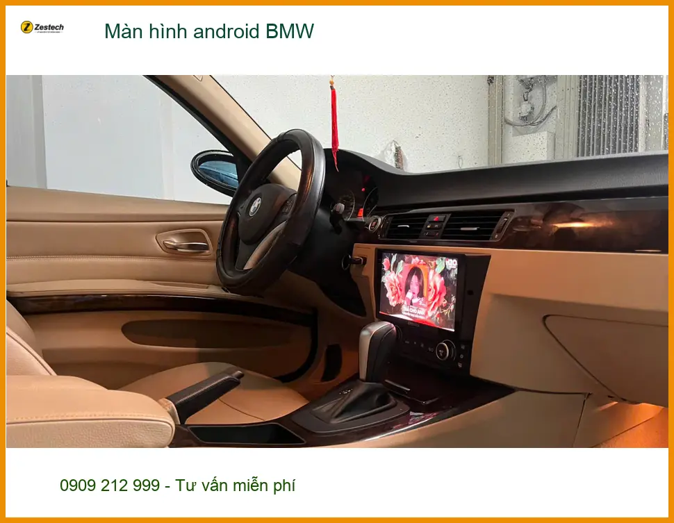 Anh Khánh lắp màn hình Android BMW 5 Series ở Quận 11 để nâng cấp tính năng giải trí