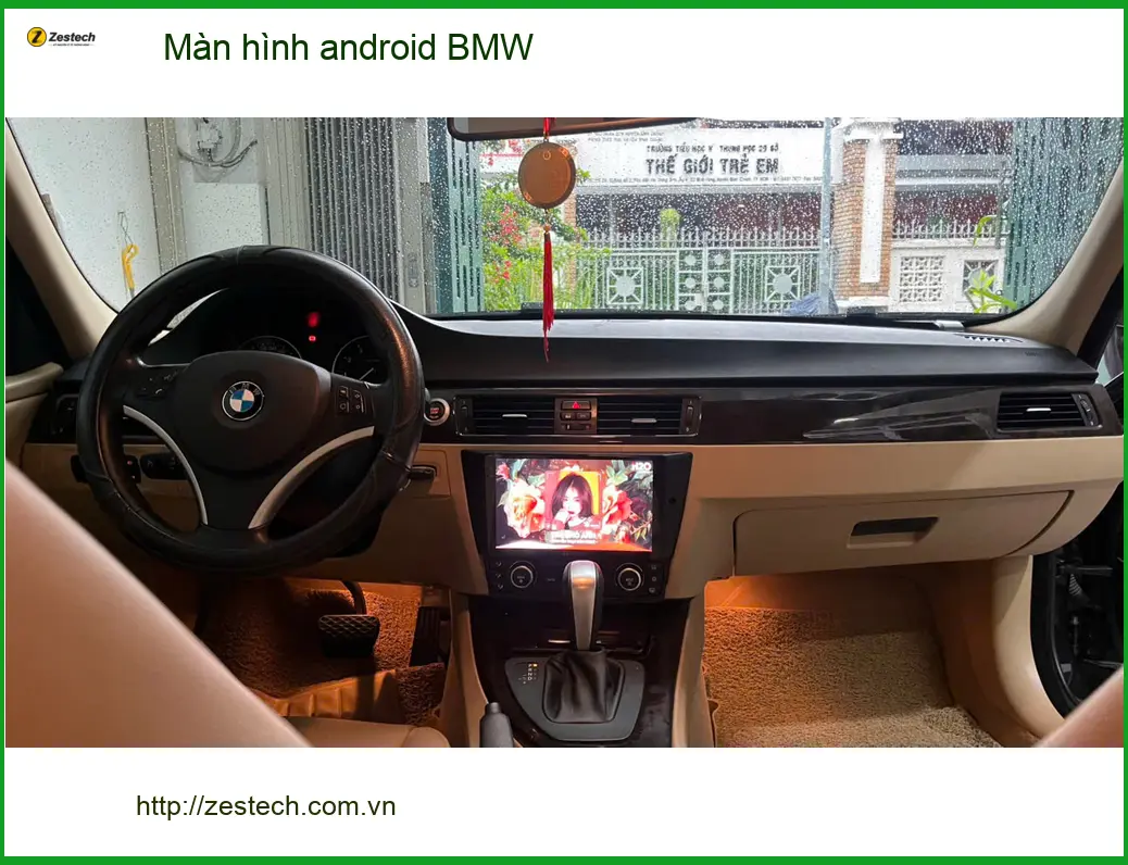 Cô Lan Anh nâng cấp màn hình Android BMW X5 ở Thủ Đức để lái xe tiện nghi hơn