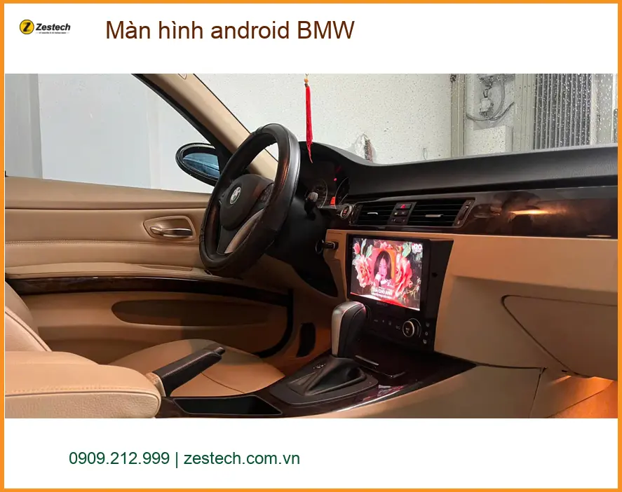 Anh Cường lắp màn hình Android BMW 3 Series tại Quận 12 tiện lợi