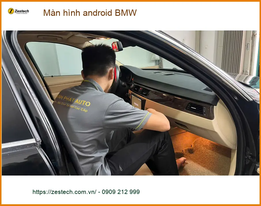 Anh Cường lắp màn hình Android BMW 3 Series tại Quận 12 tiện lợi ảnh thực tế 3
