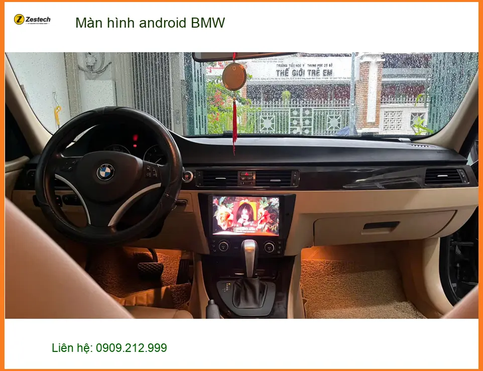 Anh Cường lắp màn hình Android BMW 3 Series tại Quận 12 tiện lợi ảnh thực tế 4
