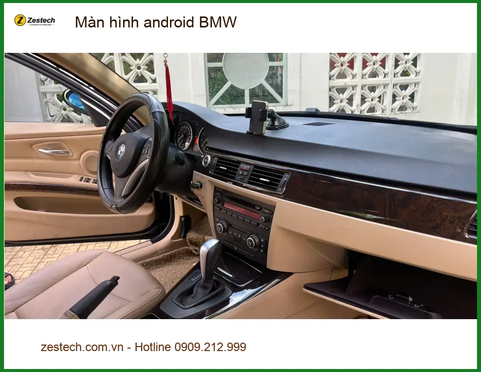 Anh Tùng lắp màn hình Android BMW 3 Series tại Quận 2 để nâng tầm trải nghiệm lái