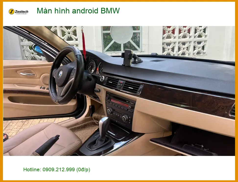 Anh Quang nâng cấp màn hình android cho BMW X5 tại Quận Phú Nhuận vì màn hình zin đã cũ và chậm