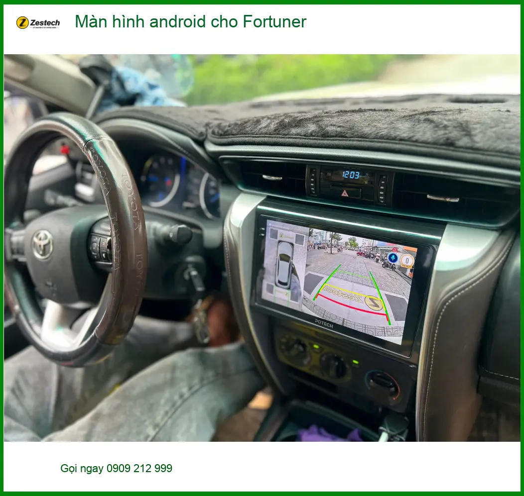 Anh Tùng lắp Màn hình Android cho Fortuner tại Quận 2 vì màn zin chậm chạp