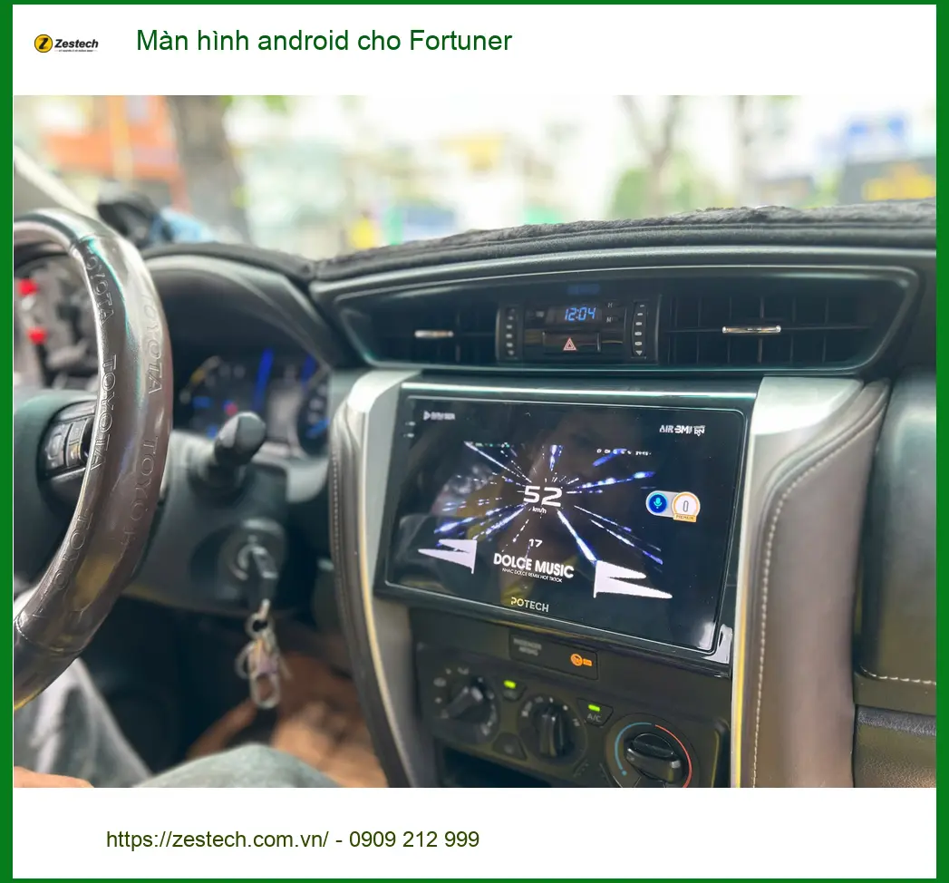 Anh Khải lắp màn hình android cho Fortuner tại Hóc Môn để nâng tầm trải nghiệm lái ảnh thực tế 4