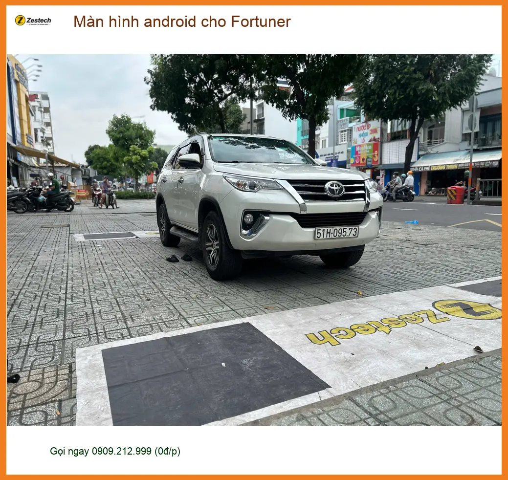 Anh Kiên lắp màn hình Android cho Fortuner tại Quận Tân Bình để xem bản đồ và giải trí ảnh thực tế 5