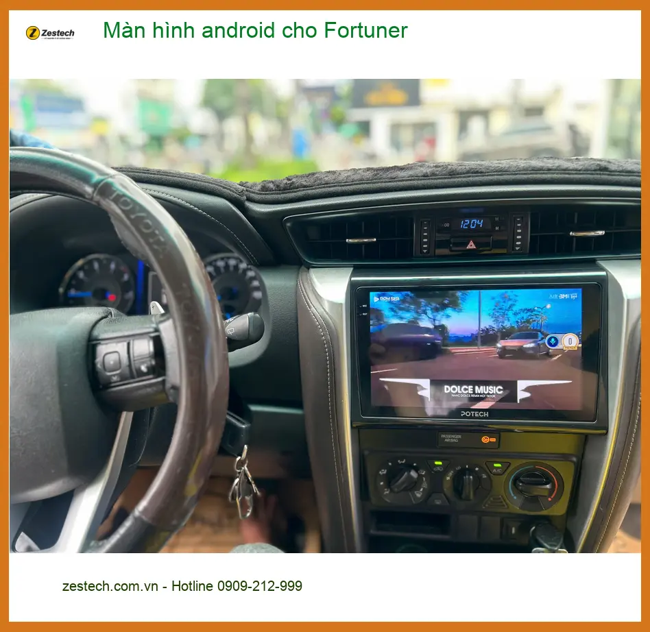 Anh Thắng nâng cấp màn hình Android cho Fortuner tại Quận 4, tận hưởng công nghệ mới