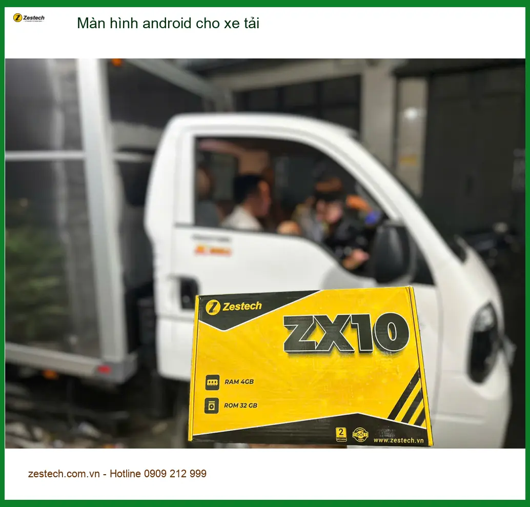 Chú Tùng lắp màn hình Android cho xe tải Isuzu D-MAX tại Quận Tân Bình