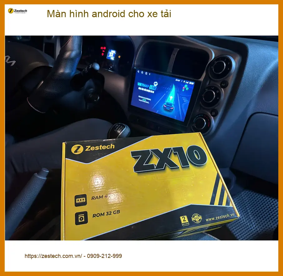 Chú Tùng lắp màn hình Android cho xe tải Isuzu D-MAX tại Quận Tân Bình ảnh thực tế 2