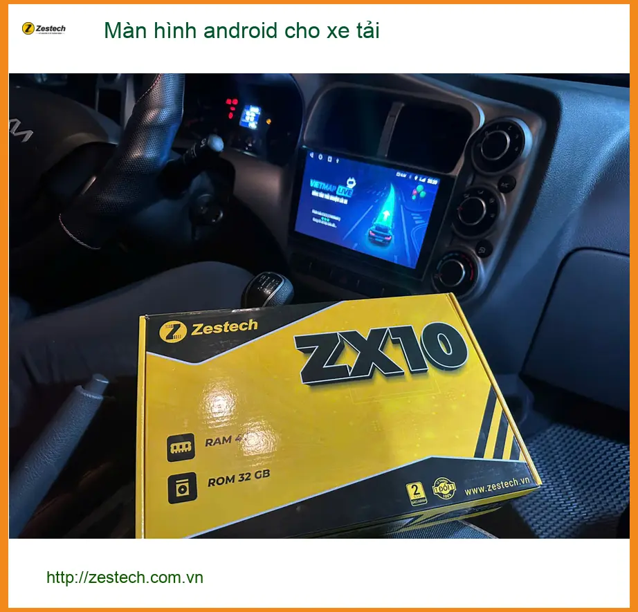 Anh Hùng lắp màn hình Android cho xe tải Isuzu tại Quận Bình Thạnh ảnh thực tế 3
