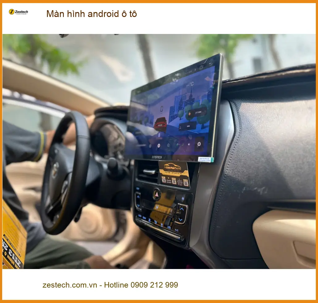 Anh Kiên lắp màn hình android ô tô Hyundai Accent tại Quận Huyện Nhà Bè