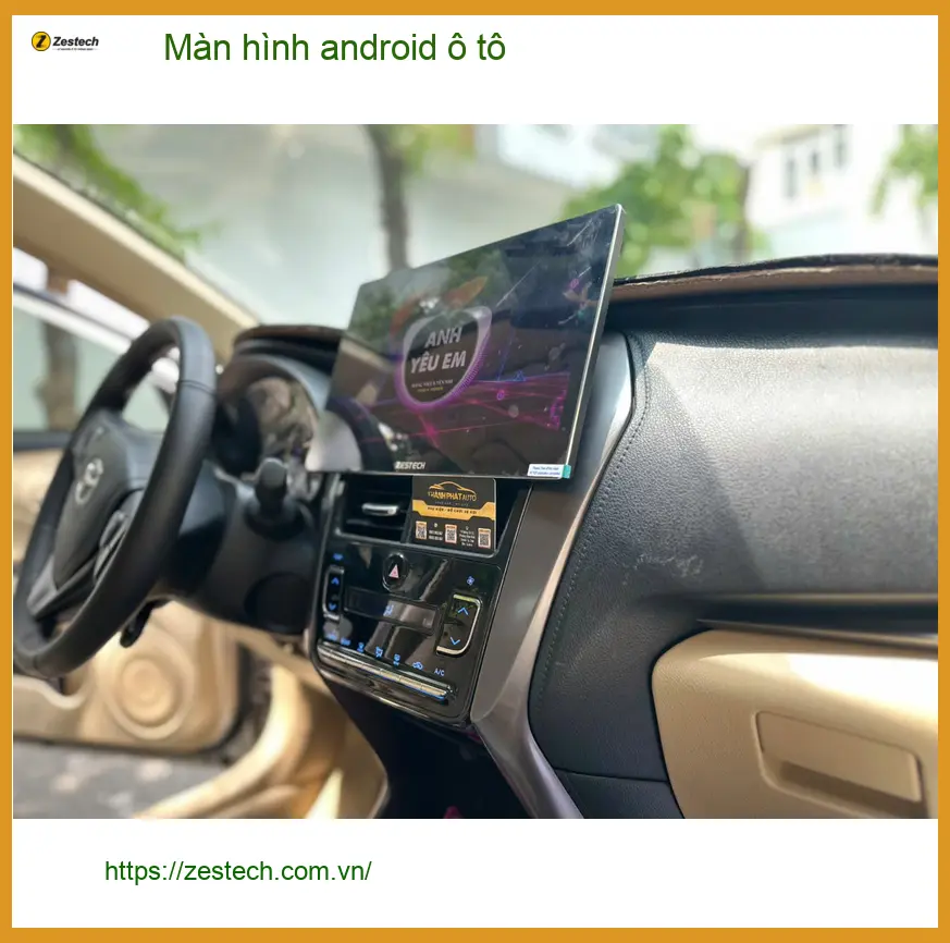 Anh Kiên lắp màn hình android ô tô Hyundai Accent tại Quận Huyện Nhà Bè ảnh thực tế 4