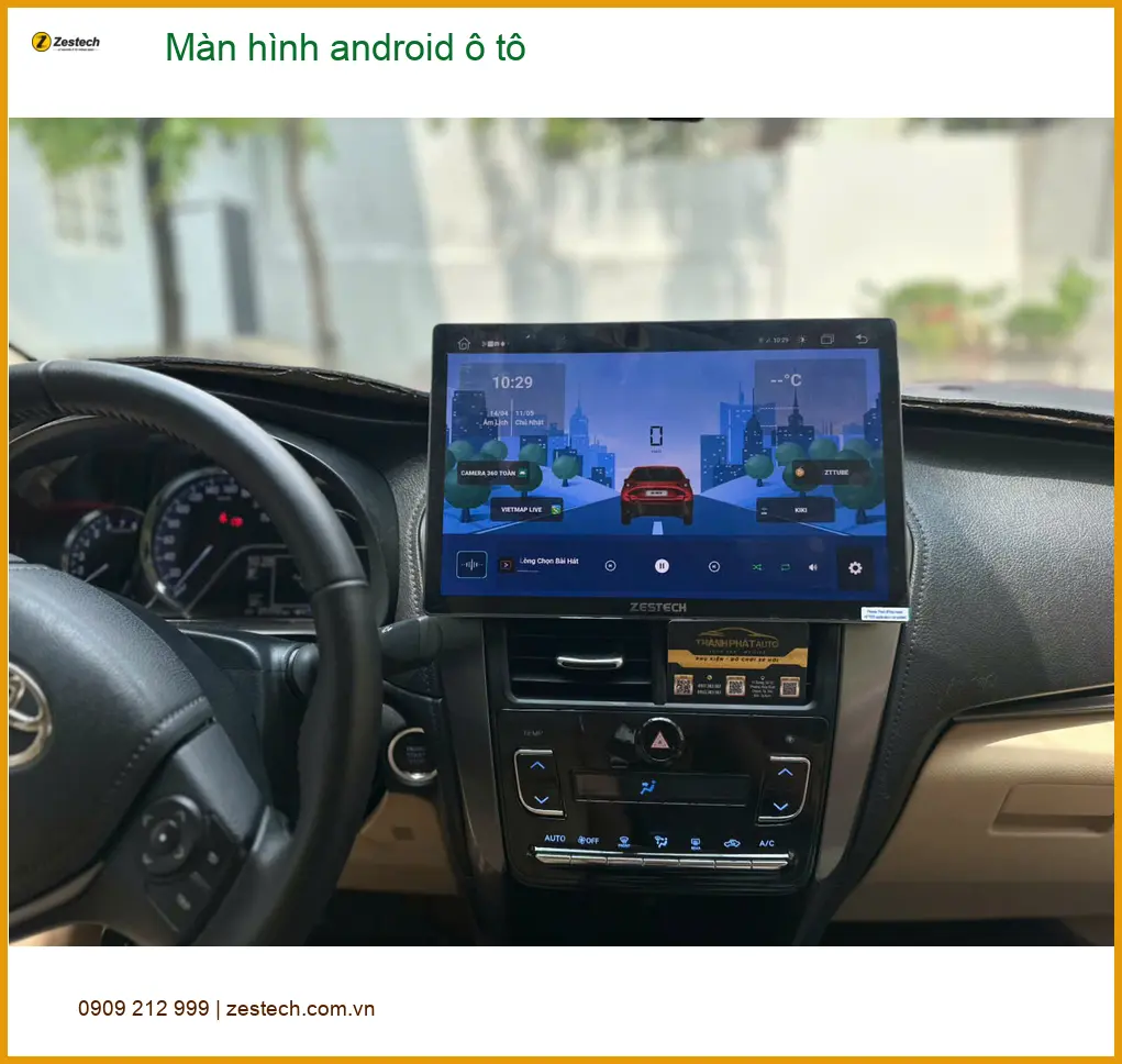 Anh Kiên lắp màn hình android ô tô Hyundai Accent tại Quận Huyện Nhà Bè ảnh thực tế 5