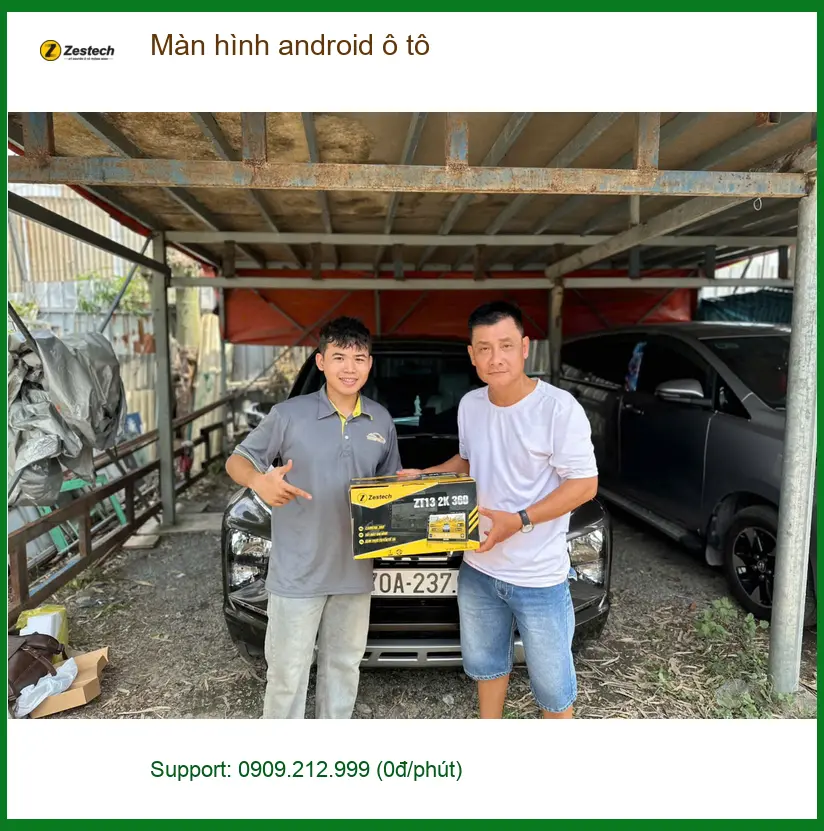 Anh Bảo nâng cấp màn hình Android ô tô Mitsubishi Outlander tại Quận 6