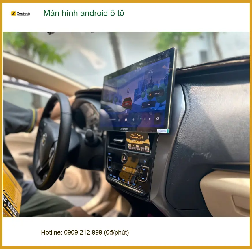 Anh Dũng lắp màn hình Android ô tô cho Kia Carnival ở Quận 5